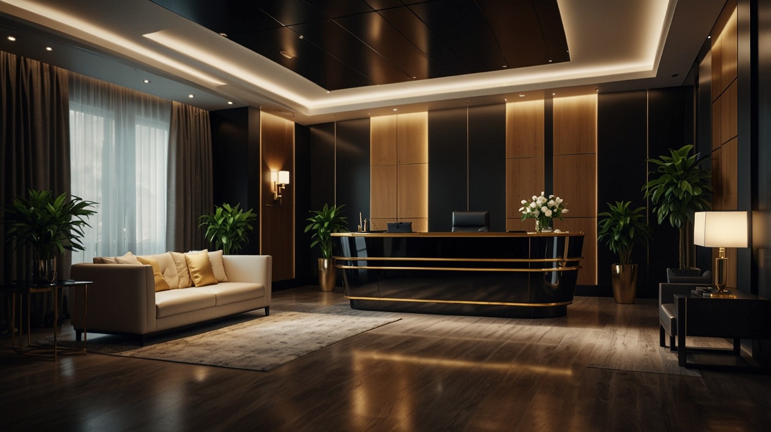 Black Iris reception area